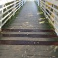 Passerelle avec les planches changées