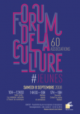 Flyer du programme du Forum de la culture 2018