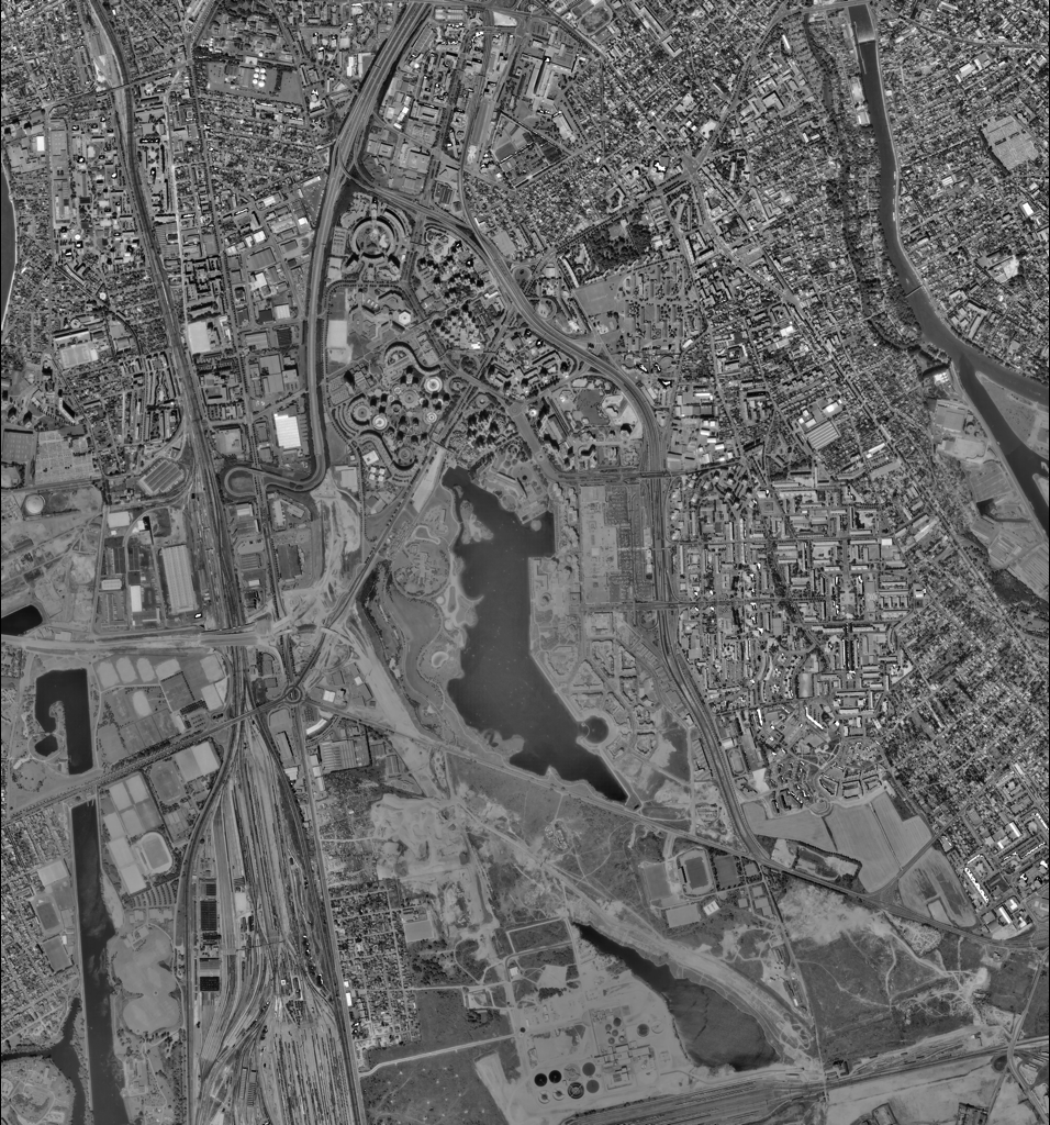 Photo aérienne 1987 - Données cartographiques © IGN - GÉO.VALDEMARNE.FR ©Données cartographiques © IGN - GÉO.VALDEMARNE.FR