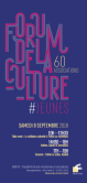 Dépliant du FORUM DE LA CULTURE 2018